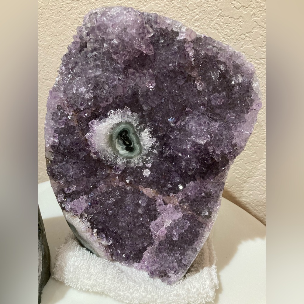 Amethyst Stone with agate eye.